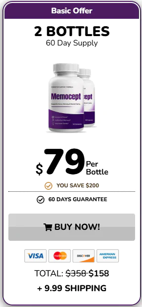 Memocept 2 bottles pricing