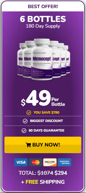 Memocept 6 bottles pricing